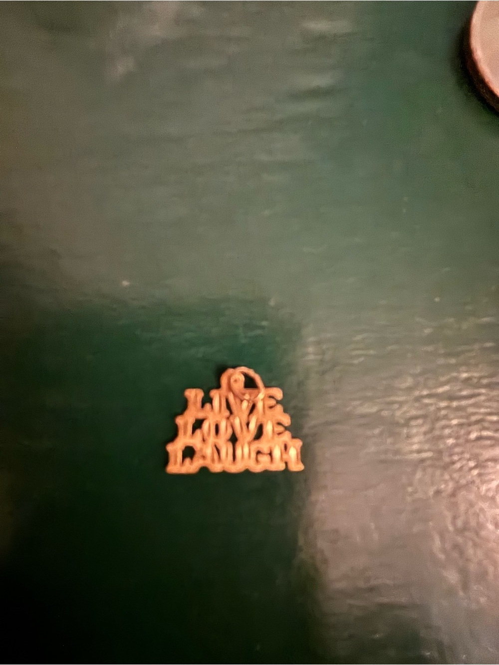 Kay Jewelers 14k solid yellow gold pendant. Live,Love,Laugh - Picture 3 of 5